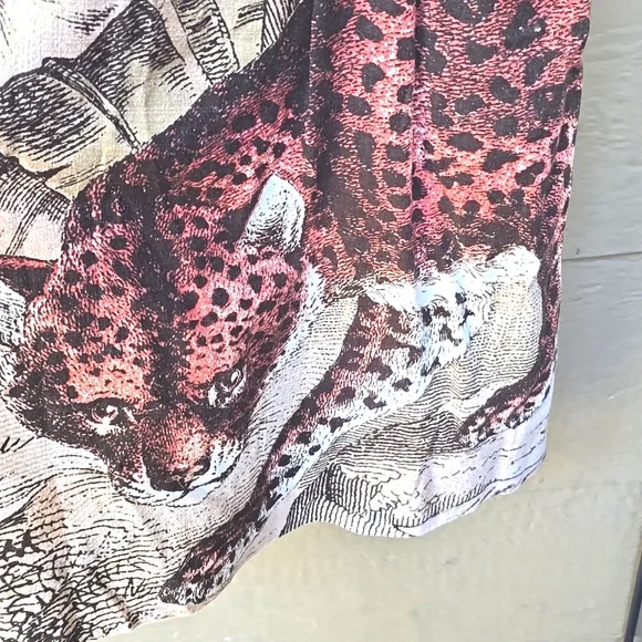 Anthropologie Leifsdottir Felidae Safari leopard print fit and flare dress 8 - Picture 5 of 12